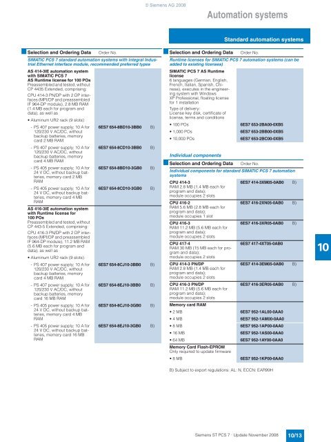 SIMATIC PCS 7 Process Control System - Siemens