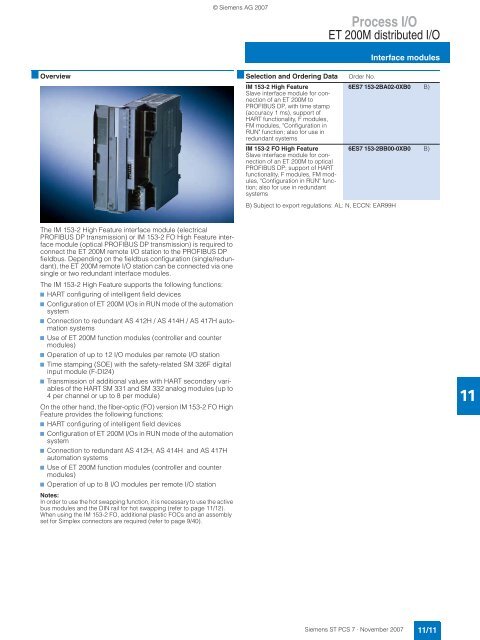 SIMATIC PCS 7 Process Control System - Siemens