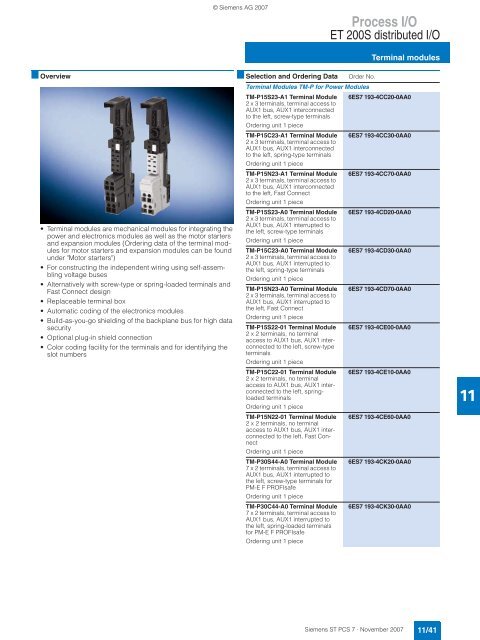 SIMATIC PCS 7 Process Control System - Siemens