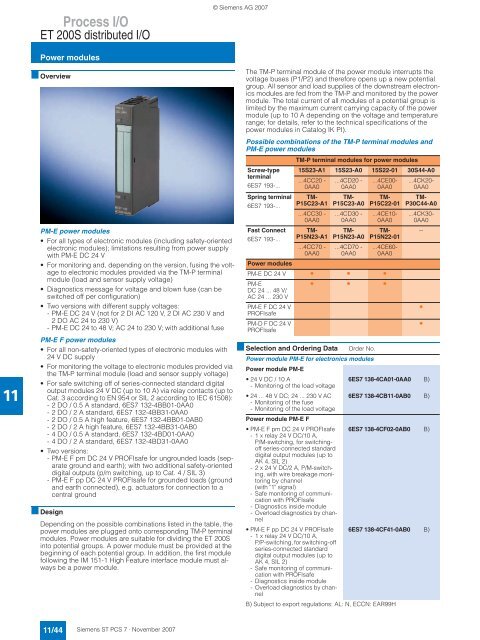 SIMATIC PCS 7 Process Control System - Siemens