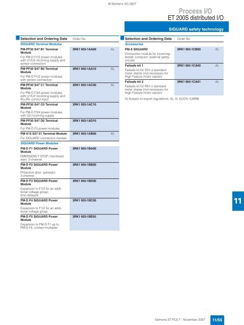 SIMATIC PCS 7 Process Control System - Siemens