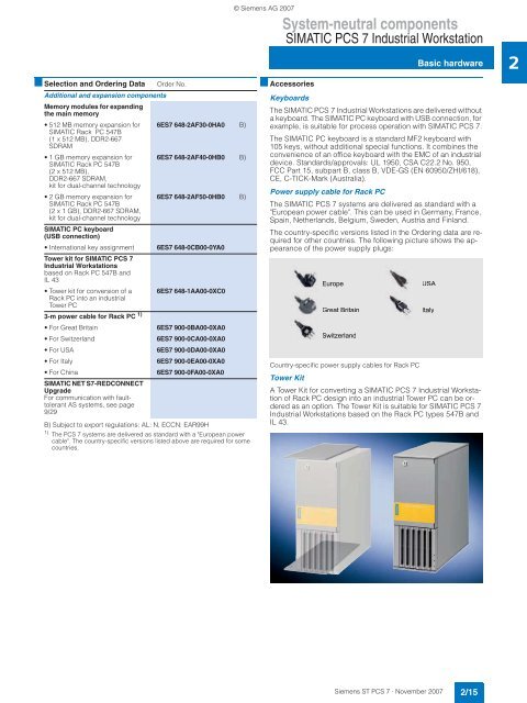 SIMATIC PCS 7 Process Control System - Siemens