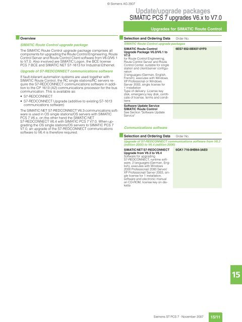 SIMATIC PCS 7 Process Control System - Siemens