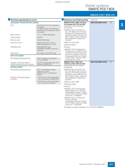 SIMATIC PCS 7 Process Control System - Siemens