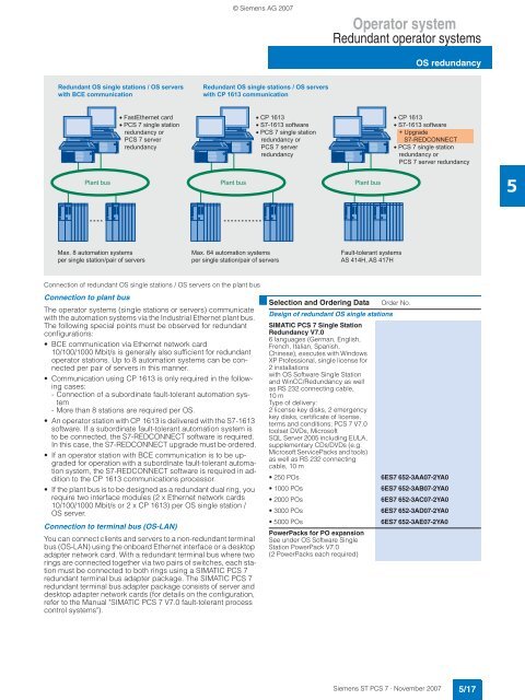 SIMATIC PCS 7 Process Control System - Siemens