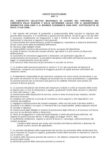 Codice Disciplinare - Comune di Maierà