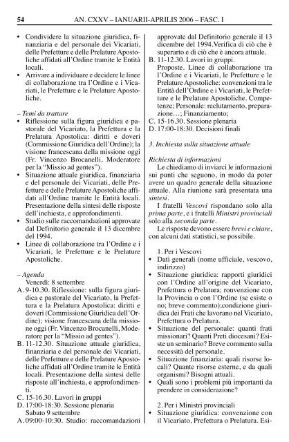 Statistica Ordinis Fratrum Minorum - OFM
