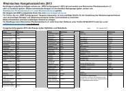 Rheinisches Hengstverzeichnis 2013 - Rheinlands Reiter+Pferde