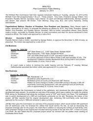 Plan Commission 1.12.10 Meeting Minutes - the Town of Winfield