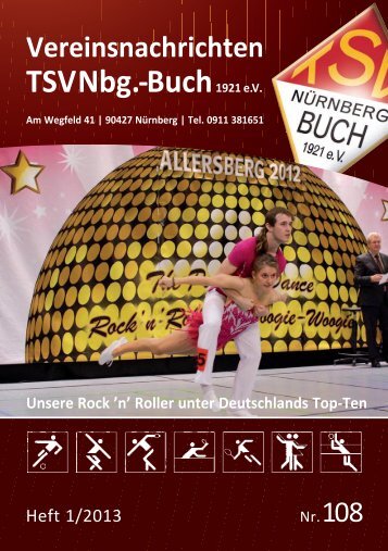Vereinsnachrichten Heft I 2013 - TSV Nürnberg-Buch 1921 eV