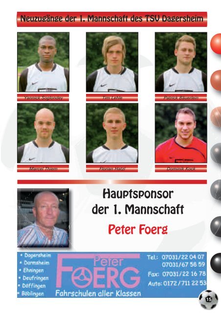 Saison 2010 / 2011 - TSV Dagersheim