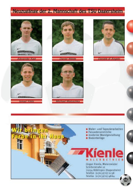 Saison 2010 / 2011 - TSV Dagersheim