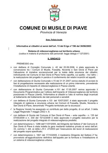 Anteprima - Comune di Musile di Piave