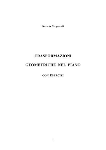 TRASFORMAZIONI GEOMETRICHE NEL PIANO - Matematicamente.it