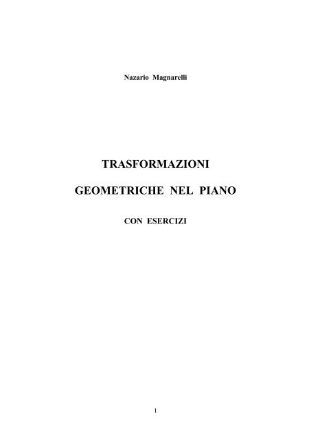 Trasformazioni Geometriche Nel Piano Matematicamente It