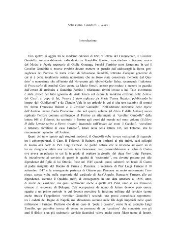 S. Gandolfi, Rime - Edizioni Res