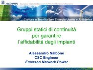 Gruppi statici di continuità per garantire l'affidabilità degli impianti