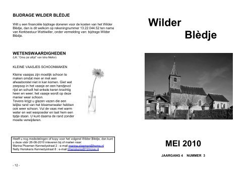 Wilder Blèdje - Kerk Wahlwiller