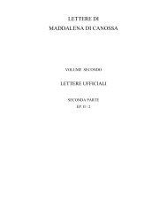 epistolario ii / 2 - S.Maddalena di Canossa