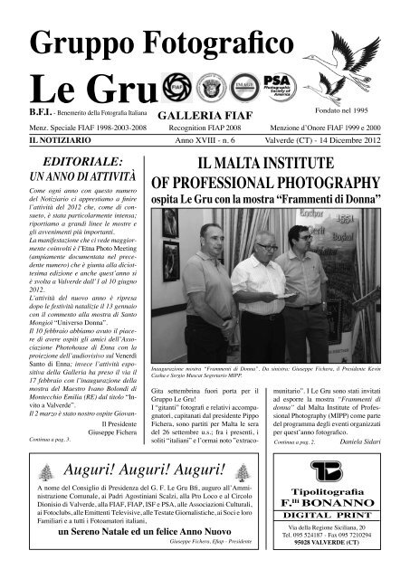 Dicembre Gruppo Fotografico Le Gru