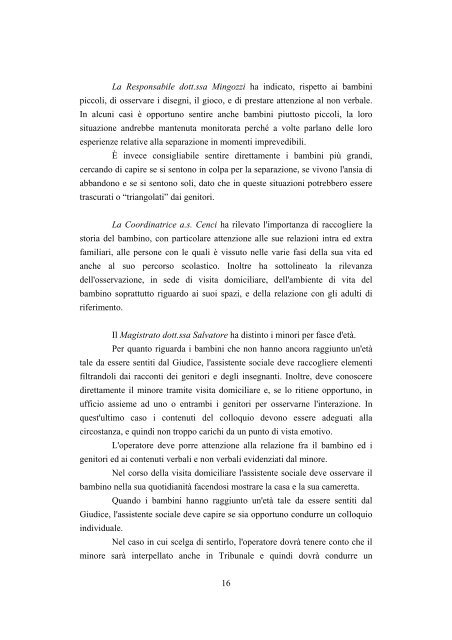 La relazione sociale richiesta dal Tribunale per i Minorenni in caso ...