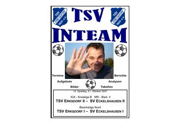 Ausgabe 3 vom 21.10.2007 gegen SV Eckelshausen - TSV Erksdorf