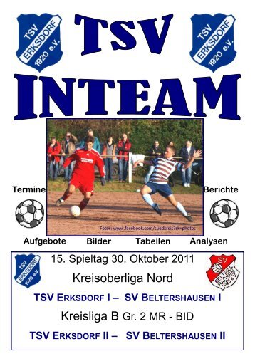 Ausgabe 7 vom 30.10.2011 gegen SV Beltershausen - TSV Erksdorf