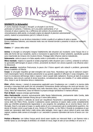 Le Energie della SHUNGITE (o Schungite).pdf - Il Megalite