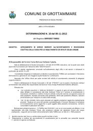DETERMINAZIONE N. 10 del 09-11-2012 - Comune di Grottammare