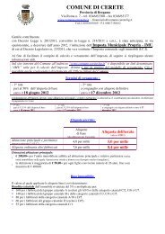 nota informativa imu – saldo 2012 - Comune di CERETE