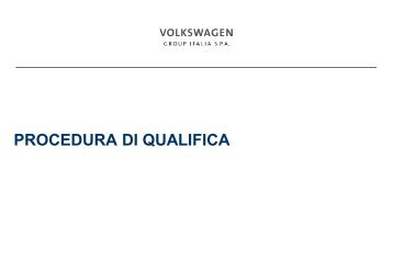 Guida OffLine con le slides - Portale Fornitori - Volkswagen Group ...