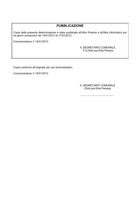 D13-2013 RIACCERTAMENTO RESIDUI ATTIVI E PASSIVI C.C. 2012