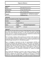 Rapporto di Missione Sezione A Nome: Benedetto Proia (S.A.eT ...