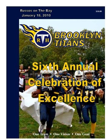 Banquet Journal - Brooklyn Titans