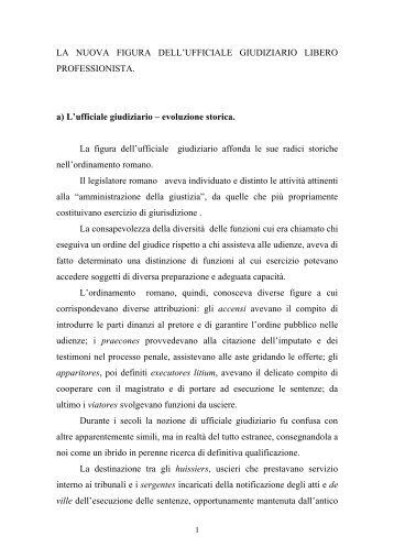 Relazione prof. Giulimondi - AUGE - Associazione Ufficiali Giudiziari ...