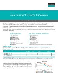 Dow Corning® FZ-Series Surfactants