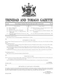 Gazette No. 51 of 2009.pdf - Trinidad and Tobago Government News
