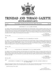 Gazette No. 107 of 2006.pdf - Trinidad and Tobago Government News