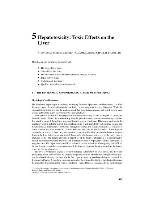 PRINCIPLES OF TOXICOLOGY
