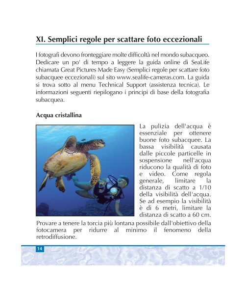 Torcia foto-video subacquea - Sealife Cameras