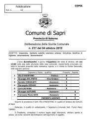 COMUNE DI CAMPLI - Comune di Sapri