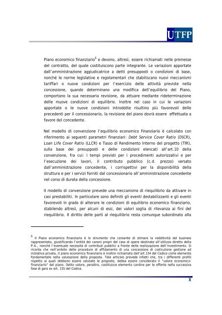 un modello di convenzione di concessione di lavori - UTFP