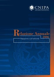 Cnipa: relazione annuale 2006 - Porte aperte sul web