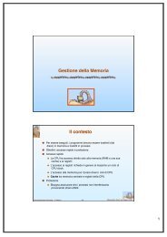 Gestione della Memoria