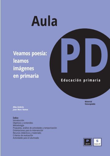 Veamos poesía: leamos imágenes en primaria