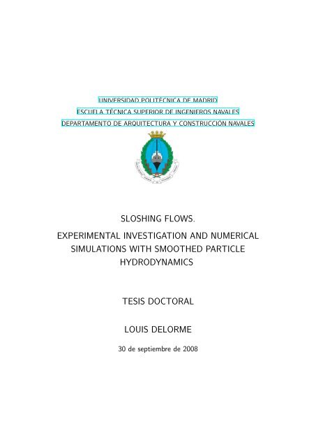 Sloshing Flows Experimental Investigation And Numerical