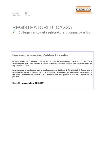 Colleg. Reg. Cassa - Datalog