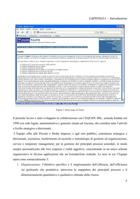 analisi e gestione della sicurezza di una complessa applicazione ...