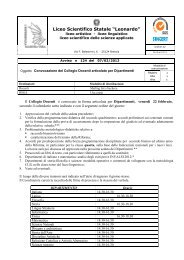 Liceo Scientifico Statale “Leonardo” - Liceo Scientifico Leonardo