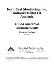 NorthEast Monitoring, Inc. Software Holter LX Analysis Guida ...